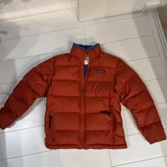 patagonia キッズ ダウンコート L (12) オレンジ