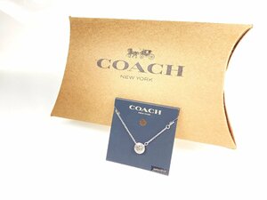 コーチ　COACH　サークルストーン　ネックレス　シルバーカラー/ラインストーン　　YAS-5825