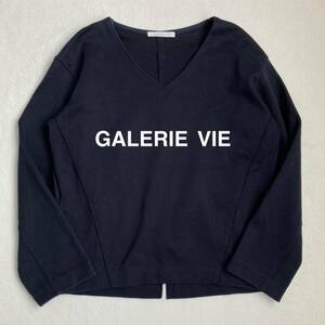 GALERIE VIE ギャルリーヴィー　vネック カットソー　コットン　トップス