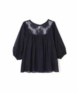 JILL STUART ブラウス　チュニック　トップス　ネイビー　Sサイズ　コットン　レース　美品　