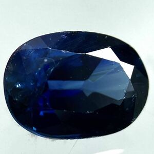 〔天然サファイア0.860ct〕U 約6.58×4.67mm ルース 裸石 宝石 ジュエリー コランダム 蒼玉 jewelry sapphire corundum