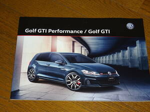 厚紙梱包■2019 ゴルフ GTI/GTI Performance カタログ■日本語版