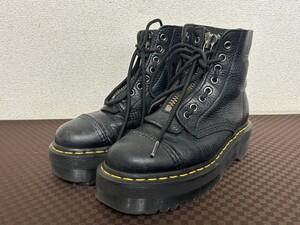 比較的美品　A2　Dr.Martens　ドクターマーチン　SK05T　ブラック　JADON 8EYE BOOTS　ジェイドン　8ホールブーツ　シボ革　レザー　現状品