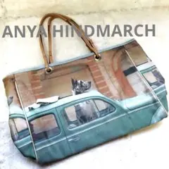 ANYA HINDMARCH ナイロン トートバッグ ドッグ＆車