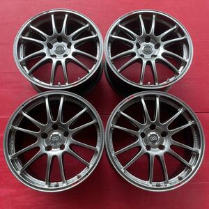 ENKEI RACING GTC01 エンケイ レーシング18×7.5J+48 PCD114.3-5穴　ハブ径約75mm アルミホイール4本セット