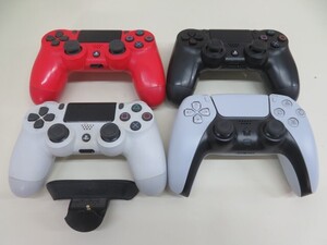 4台セット★SONY CUH-ZCT1J/CUH-ZCT2J/T-28 ワイヤレスコントローラー PS4用 ソニー バックボタンアタッチメント付き USED 12737★！！