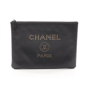 シャネル ドーヴィル ブランドオフ CHANEL キャビアスキン(グレインドカーフ) セカンドバッグ クラッチバッグ