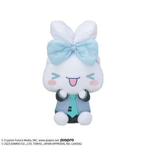 【初音ミク × シナモロール】Mぬいぐるみ シナモロール 全1種 シナモン ボカロ衣装ver. 全高約27cm 新品 タグ付き サンリオ ZK