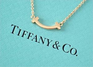 極美品★ティファニー TIFFANY&Co.K18 イエローゴールド Tスマイル ペンダントネックレス CA5801079