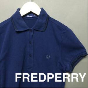 ♪△ フレッドペリー FREDPERRY レディース USA6 ネイビー 半袖