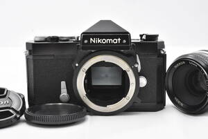 【ジャンク】 Nikon ニコン Nikomat FTN ブラックボディ フィルムカメラ + 非Ai NIKKOR 50mm F/2 レンズ (t5639)