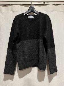 John UNDERCOVER ジョン アンダーカバー 14AW バイカラー モヘア ニット ブラック／グレー サイズ2