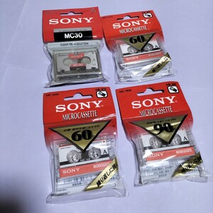 【未使用4本】★SONY★マイクロカセットテープ★ MC-90・60・30★⑥