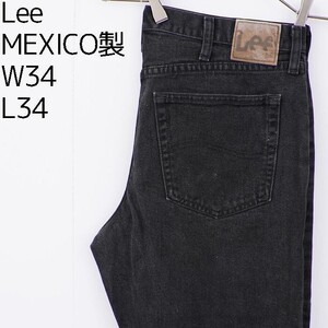 Lee リー W34 ブラックデニム ボトム パンツ 古着 黒 12175