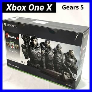 Xbox One X (Gears 5、Gears of War 1,2,3,4 ダウンロード版 ) 1TB Microsoft マイクロソフト ゲーム 本体 エックスボックス