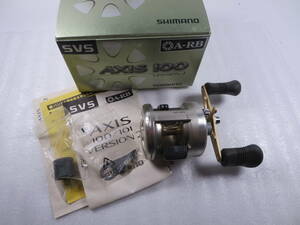 碎 【付属品】 シマノ アクシス 100 バージョン2 Ver2 ソルト対応 日本製【定価 \31,000】SHIMANO AXIS version2 RH452 検 カルカッタ 1704