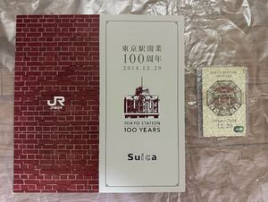 【人気レア】東京駅開業１００周年記念Suica　未使用未開封品 専用台紙付 b