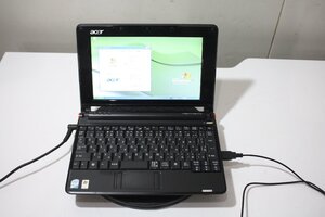 【PK4】懐かし!! Acer one ZG5 ミニノートパソコン エイサー 部品取り・修理ベース用　ジャンク　昭和レトロ