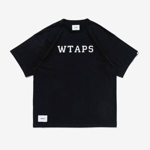 新品 WTAPS 24SS ACADEMY SS COTTON.COLLEGE ③ ブラック Tシャツ ダブルタップス 241ATDT-CSM21