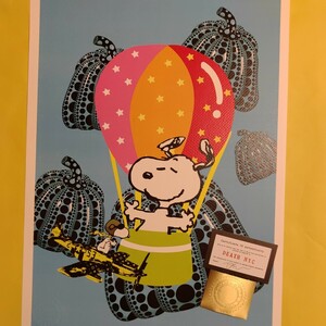 DEATH NYC 世界限定100枚 アートポスター　SNOOPY スヌーピー　草間彌生　南瓜　かぼちゃ　balloon　LOUISVUITTON ルイヴィトン 現代アート