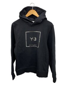 Y-3◆SQUARE LABEL GRAPHIC/パーカー/XS/コットン/BLK/ABW003