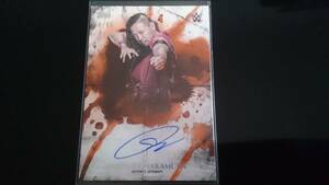 WWE 中邑真輔 Shinsuke Nakamura AUTO 直書き サイン オート 新日本プロレス WWE Topps 2018 Undisputed UA-SN ON CARD AUTOGRAPH 99枚限定