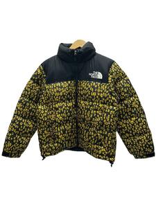 THE NORTH FACE◆NUPTSE JACKET/ダウンジャケット/L/ナイロン/YLW/アニマル/NDW92161//