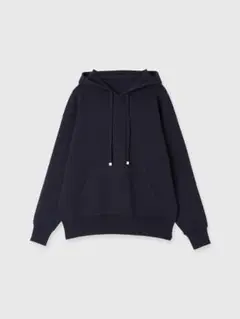 新品タグ付き anuans オーバーニットフーディ NAVY