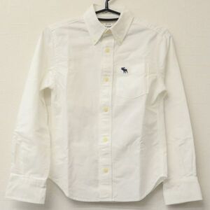 アバクロンビー&フィッチ シャツ Mサイズ ホワイト Abercrowbie&Fitch