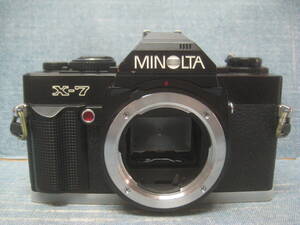 ジャンク扱い minolta ミノルタ X-7 ブラック 美品 現状渡し