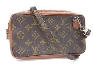 1円 ■美品■ LOUIS VUITTON ルイヴィトン モノグラム ポシェットマルリーバンドリエール ショルダーバッグ ブラウン系 FJ1442