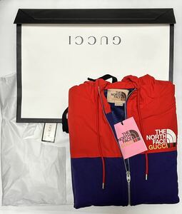 正規店購入THE NORTH FACE x GUCCI コラボ第2弾 ジップジャケット パーカー (オーバーサイズ:M)