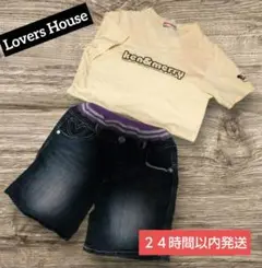 【夏物処分】lovers house ケン&メリー Tシャツ  M(150)