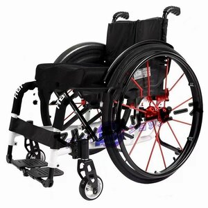 スポーツレジャー車椅子、大人用軽量折りたたみポータブルスポーツ手動車椅子身体障害者用