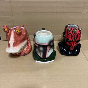 スターウォーズ　マグカップ　ダースモール　ボバヘッド　ジャジャピンク