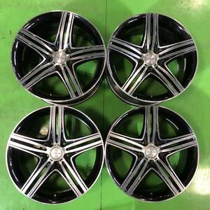 セール 1円~ NT366 中古 WALD MAHORA M11C ヴァルド マホラ ホイール 19×8.5J +40 19×9.5J +40 PCD 114.3 【16系アリスト/30系セルシオ】