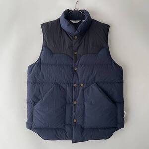 【極美品/2023fw】WOOLRICH size/S (ka) -DOWN VEST- ウールリッチ ダウンベスト ジレ ネイビー 紺