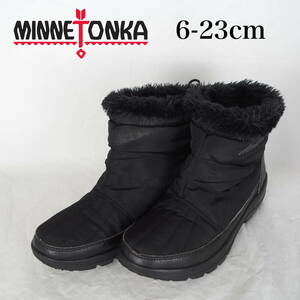 EB5562*MINNETONKA*ミネトンカ*レディースショートブーツ*6-23cm*黒