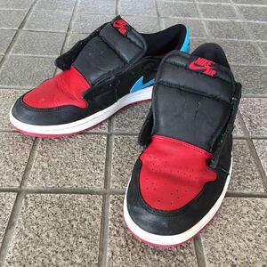 NIKE WMNS AIR JORDAN 1 RETRO LOW OG 29cm メンズ28.5cm相当 CZ0775 046 UNC TI CHICAGO USED ナイキ エアジョーダン1 US12 スニーカー