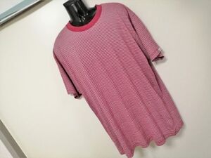 kkaa1110 ■ Columbia ■ コロンビア Tシャツ カットソー トップス 半袖 ビッグシルエット ボーダー 赤 XL