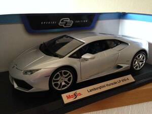 限定 Maisto マイスト 1/18 Lamborghini Huracan LP 610-4 シルバー ランボルギーニ