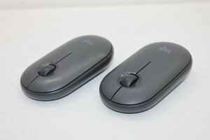 2個セット Logicool ロジクール Pebble M350 グラファイト 3ボタン 静音 薄型 サイレント 無線 ワイヤレス Unifying Bluetooth 2点まとめて