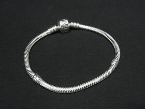 1円 ■極美品■ PANDORA パンドラ SV925 バングル ブレスレット アクセサリー レディース シルバー系 FF8119