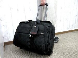 極美品 TUMI トゥミ キャリーケース キャリーバッグ バッグ ナイロン×レザー 黒 A4収納可 メンズ 78864