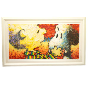 美品 トム・エバーハート DOG BREATH スヌーピー リトグラフ 絵画 絵 0073 Tom Everhart