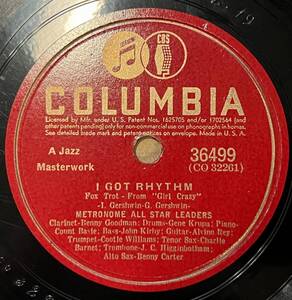 METRONOME ALL STARS w BENNY GOODMAN, COUNT BASIE COLUMBIA I Got Rhythm 