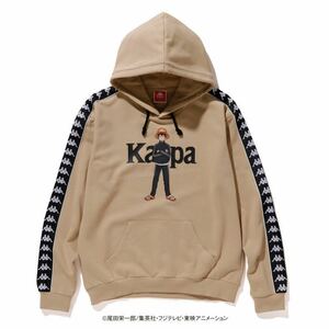 Kappa(カッパ)【UNI】Kappa × ONE PIECE Luffy Track jacket HOODIE プルオーバーパーカー フーディー ルフィ サンド M