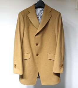 19AW 定価8.3万 超美品 Vivienne Westwood MAN ヴィヴィアンウエストウッドマン アシンメトリック チェスターコート ウール メンズ 48