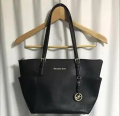 MICHAEL KORS トートバッグ 黒 合成皮革