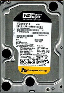 【中古】Western Digital wd1003fbyx-708db0?1tb DCM : harnhtjcab